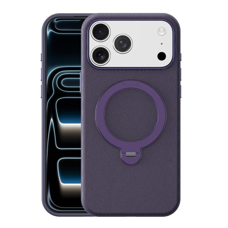 Custodia magnetica per telefono Tech Fabric con supporto girevole a 360° e pulsante fotocamera AI., For iPhone 17 Pro Max, For iPhone 17 Pro, For iPhone 17, For iPhone Air