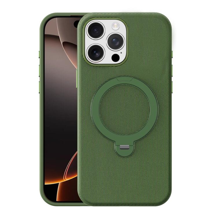 Custodia magnetica per telefono Tech Fabric con supporto girevole a 360° e pulsante fotocamera AI., For iPhone 16 Pro Max, For iPhone 16 Pro, For iPhone 16
