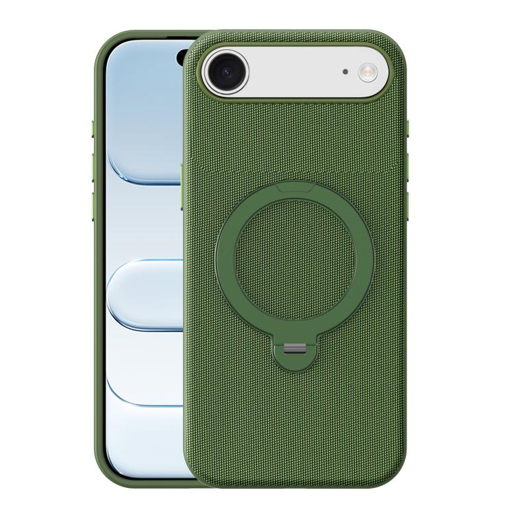 Custodia magnetica per telefono Tech Fabric con supporto girevole a 360° e pulsante fotocamera AI., For iPhone 17 Pro Max, For iPhone 17 Pro, For iPhone 17, For iPhone Air