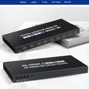 NK-M618 4K HDMI 8x1 8-way Screen Splitter Switch, NK-M618