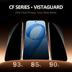 Pellicola protettiva in vetro temperato HD per la privacy, versione a schermo intero della serie LeReach CF., For iPhone 17 Pro Max