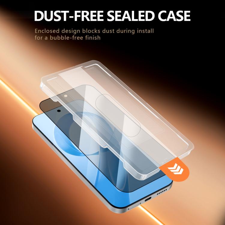 Pellicola protettiva in vetro temperato HD per la privacy, versione a schermo intero della serie LeReach CF., For iPhone 17 Pro Max