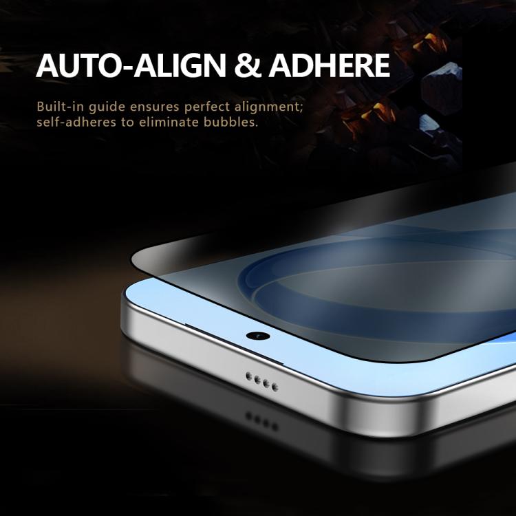 Pellicola protettiva in vetro temperato HD per la privacy, versione a schermo intero della serie LeReach CF., For iPhone 17 Pro Max
