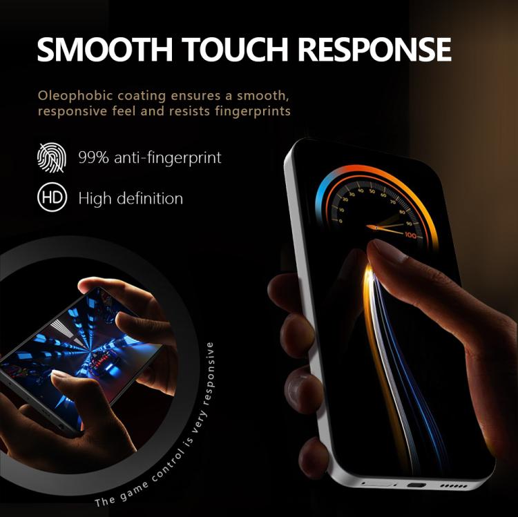 Pellicola protettiva in vetro temperato HD per la privacy, versione a schermo intero della serie LeReach CF., For iPhone 17 Pro Max