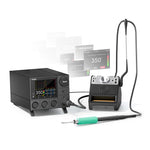 Stazione saldante intelligente QIANLI H400 da 400 W con supporto multifunzione HX1., US Plug, EU Plug