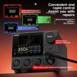 Stazione saldante intelligente QIANLI H400 da 400 W con supporto multifunzione HX1., US Plug, EU Plug