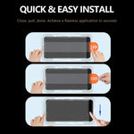 Set di 2 pellicole protettive in vetro temperato HD per la privacy, serie LeReach CF, a schermo intero., For iPhone 17 Pro Max