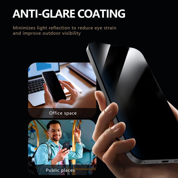 Set di 2 pellicole protettive in vetro temperato HD per la privacy, serie LeReach CF, a schermo intero., For iPhone 17 Pro Max