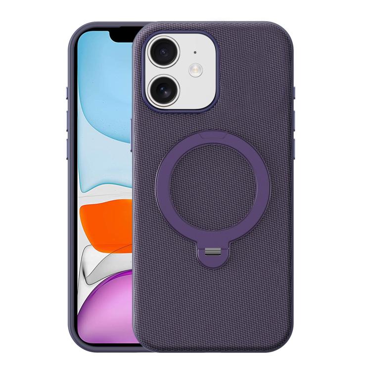 Custodia magnetica per telefono Tech Fabric con supporto girevole a 360°., For iPhone 11 Pro Max, For iPhone 11