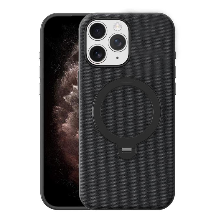 Custodia magnetica per telefono Tech Fabric con supporto girevole a 360°., For iPhone 11 Pro Max, For iPhone 11