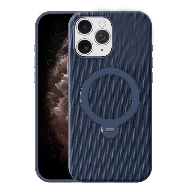 Custodia magnetica per telefono Tech Fabric con supporto girevole a 360°., For iPhone 11 Pro Max, For iPhone 11