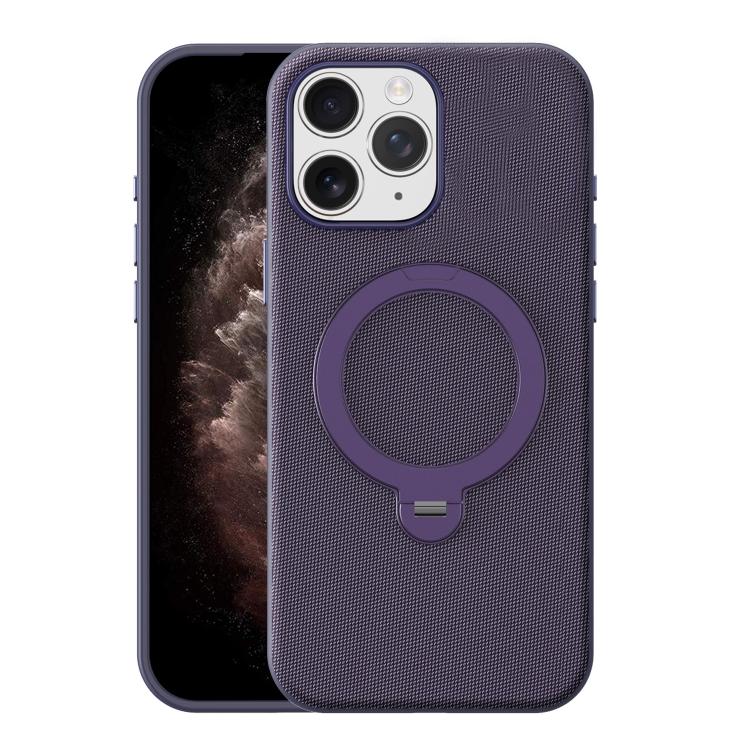 Custodia magnetica per telefono Tech Fabric con supporto girevole a 360°., For iPhone 11 Pro Max, For iPhone 11