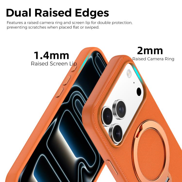 Custodia magnetica per telefono Tech Fabric con supporto girevole a 360°., For iPhone 14 Pro, For iPhone 14 Pro Max, For iPhone 13 Pro Max, For iPhone 13 Pro