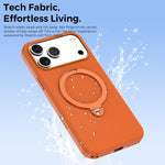 Custodia magnetica per telefono Tech Fabric con supporto girevole a 360°., For iPhone 14 Pro, For iPhone 14 Pro Max, For iPhone 13 Pro Max, For iPhone 13 Pro