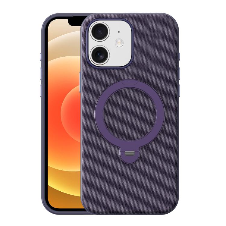 Custodia magnetica per telefono Tech Fabric con supporto girevole a 360°., For iPhone 13, For iPhone 12, For iPhone 12 Pro Max, For iPhone 12 Pro
