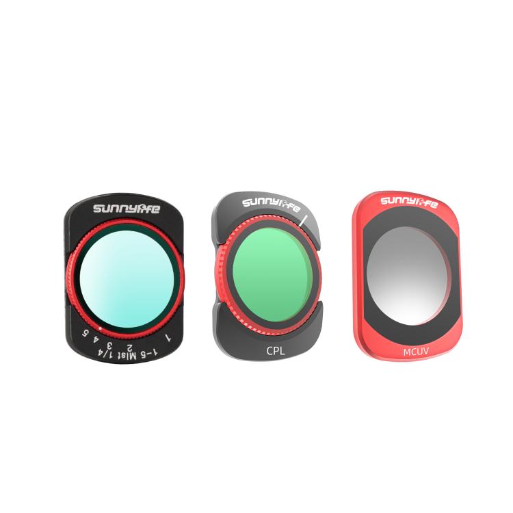 Filtro magnetico in metallo Sunnylife per obiettivo della fotocamera DJI OSMO Pocket 3., MCUV, CPL, ND8, ND16, ND32, ND64, Black Mist 1/4, 3 in 1 Shadow Filter Set, 3 in 1 Portrait Filter Set, 3 in 1 CPL ND8/16, 3 in 1 Protective Filter Set            ...