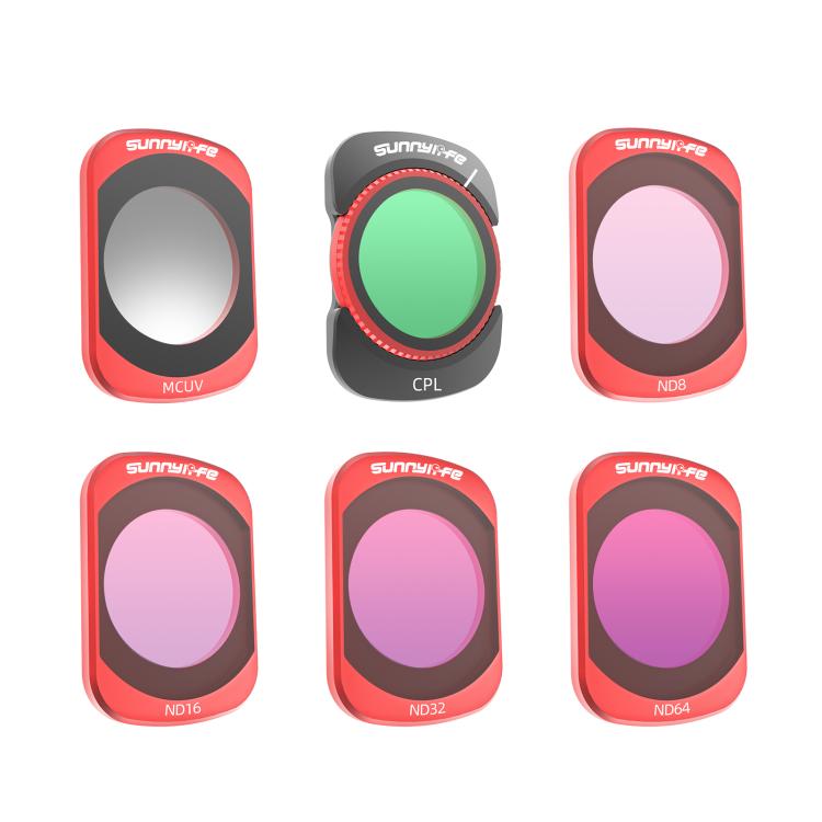 Filtro magnetico in metallo Sunnylife per obiettivo della fotocamera DJI OSMO Pocket 3., MCUV, CPL, ND8, ND16, ND32, ND64, Black Mist 1/4, 3 in 1 Shadow Filter Set, 3 in 1 Portrait Filter Set, 3 in 1 CPL ND8/16, 3 in 1 Protective Filter Set            ...