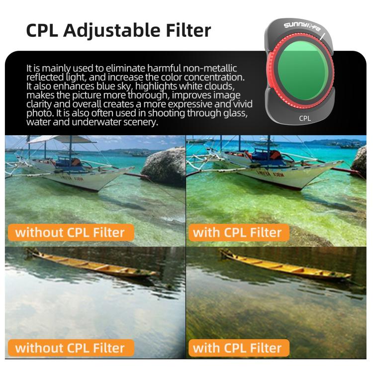 Filtro magnetico in metallo Sunnylife per obiettivo della fotocamera DJI OSMO Pocket 3., MCUV, CPL, ND8, ND16, ND32, ND64, Black Mist 1/4, 3 in 1 Shadow Filter Set, 3 in 1 Portrait Filter Set, 3 in 1 CPL ND8/16, 3 in 1 Protective Filter Set            ...