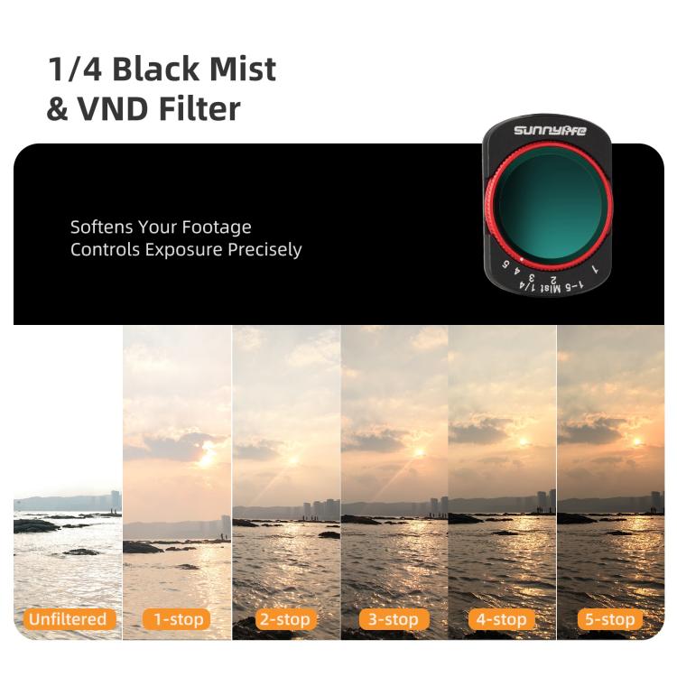 Filtro magnetico in metallo Sunnylife per obiettivo della fotocamera DJI OSMO Pocket 3., MCUV, CPL, ND8, ND16, ND32, ND64, Black Mist 1/4, 3 in 1 Shadow Filter Set, 3 in 1 Portrait Filter Set, 3 in 1 CPL ND8/16, 3 in 1 Protective Filter Set            ...