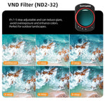 Filtro magnetico in metallo Sunnylife per obiettivo della fotocamera DJI OSMO Pocket 3., MCUV, CPL, ND8, ND16, ND32, ND64, Black Mist 1/4, 3 in 1 Shadow Filter Set, 3 in 1 Portrait Filter Set, 3 in 1 CPL ND8/16, 3 in 1 Protective Filter Set            ...