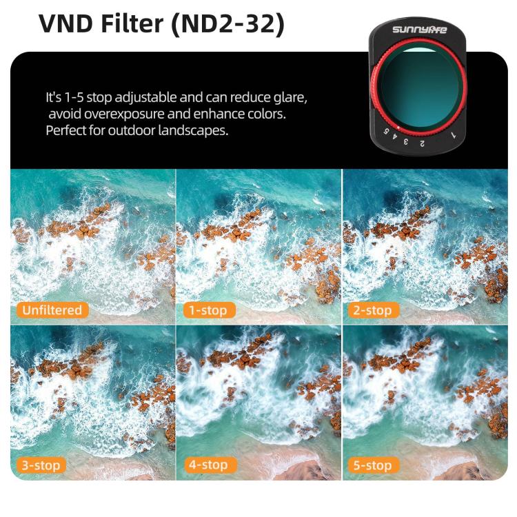 Filtro magnetico in metallo Sunnylife per obiettivo della fotocamera DJI OSMO Pocket 3., MCUV, CPL, ND8, ND16, ND32, ND64, Black Mist 1/4, 3 in 1 Shadow Filter Set, 3 in 1 Portrait Filter Set, 3 in 1 CPL ND8/16, 3 in 1 Protective Filter Set            ...