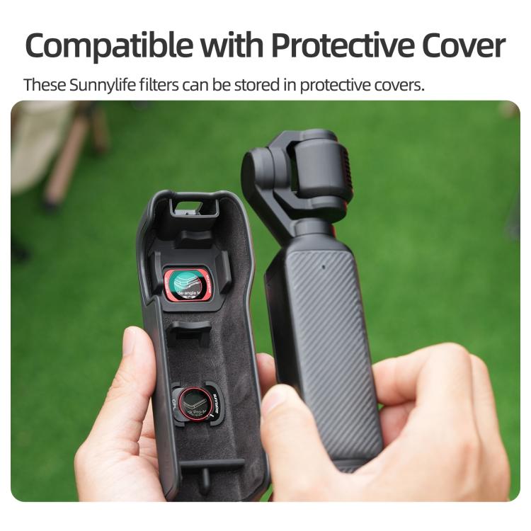 Filtro magnetico in metallo Sunnylife per obiettivo della fotocamera DJI OSMO Pocket 3., MCUV, CPL, ND8, ND16, ND32, ND64, Black Mist 1/4, 3 in 1 Shadow Filter Set, 3 in 1 Portrait Filter Set, 3 in 1 CPL ND8/16, 3 in 1 Protective Filter Set            ...