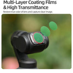 Filtro magnetico in metallo Sunnylife per obiettivo della fotocamera DJI OSMO Pocket 3., MCUV, CPL, ND8, ND16, ND32, ND64, Black Mist 1/4, 3 in 1 Shadow Filter Set, 3 in 1 Portrait Filter Set, 3 in 1 CPL ND8/16, 3 in 1 Protective Filter Set            ...