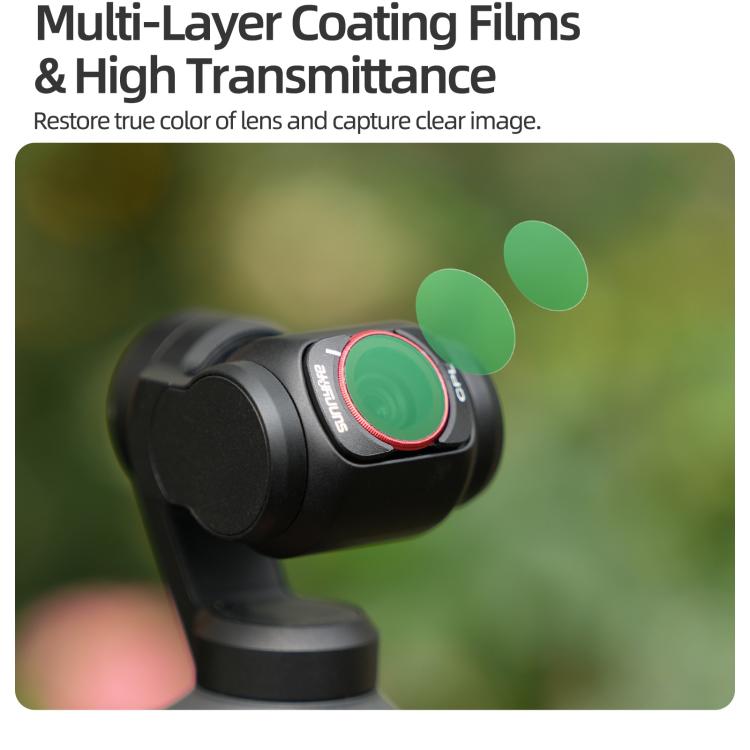 Filtro magnetico in metallo Sunnylife per obiettivo della fotocamera DJI OSMO Pocket 3., MCUV, CPL, ND8, ND16, ND32, ND64, Black Mist 1/4, 3 in 1 Shadow Filter Set, 3 in 1 Portrait Filter Set, 3 in 1 CPL ND8/16, 3 in 1 Protective Filter Set            ...