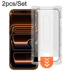 Set di 2 pellicole protettive in vetro temperato HD LeReach CF Series PureTab Version per smartphone., For iPhone 17e / 16e / 13 / 13 Pro / 14, For iPhone 17 Pro Max, For iPhone 16 Pro Max