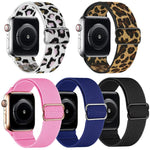 Confezione da 5 cinturini per orologio elastici in nylon con fibbia scorrevole regolabile xDfind, For Apple Watch 42 / 44 / 45 / 46 / 49mm, For Apple Watch 38 / 40 / 41 / S11 42mm