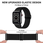 Confezione da 5 cinturini per orologio elastici in nylon con fibbia scorrevole regolabile xDfind, For Apple Watch 42 / 44 / 45 / 46 / 49mm, For Apple Watch 38 / 40 / 41 / S11 42mm