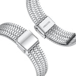 Confezione da 5 cinturini per orologio in acciaio inossidabile con fibbia a sette perline xDfind, For Apple Watch 42 / 44 / 45 / 46 / 49mm, For Apple Watch 38 / 40 / 41 / S11 42mm