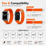 Confezione da 5 cinturini per orologio xDfind Aline in nylon con passante, For Apple Watch 42 / 44 / 45 / 46 / 49mm, For Apple Watch 38 / 40 / 41 / S11 42mm