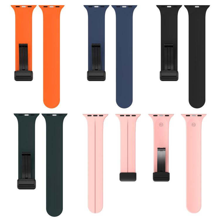 Confezione da 5 cinturini per orologio in silicone con fibbia magnetica a tinta unita xDfind, For Apple Watch 42 / 44 / 45 / 46 / 49mm, For Apple Watch 38 / 40 / 41 / S11 42mm