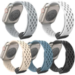 Confezione da 5 cinturini per orologio in silicone con chiusura magnetica xDfind, For Apple Watch 42 / 44 / 45 / 46 / 49mm, For Apple Watch 38 / 40 / 41 / S11 42mm