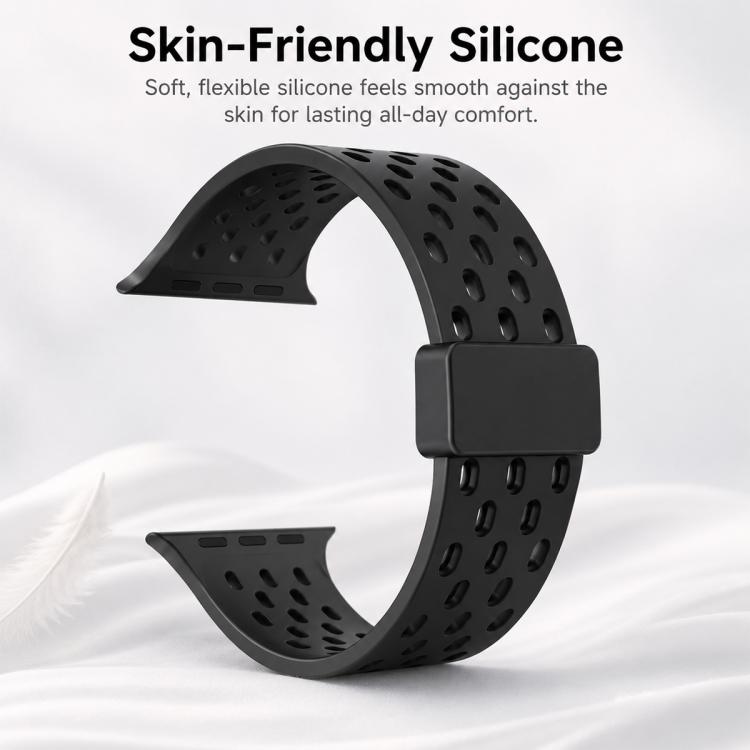 Confezione da 5 cinturini per orologio in silicone con chiusura magnetica xDfind, For Apple Watch 42 / 44 / 45 / 46 / 49mm, For Apple Watch 38 / 40 / 41 / S11 42mm