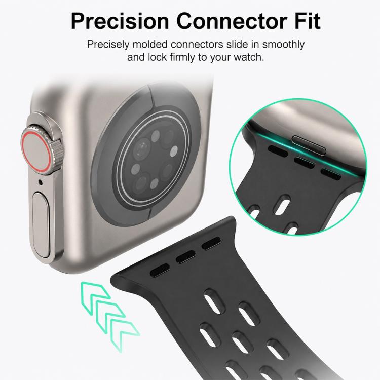 Confezione da 5 cinturini per orologio in silicone con chiusura magnetica xDfind, For Apple Watch 42 / 44 / 45 / 46 / 49mm, For Apple Watch 38 / 40 / 41 / S11 42mm