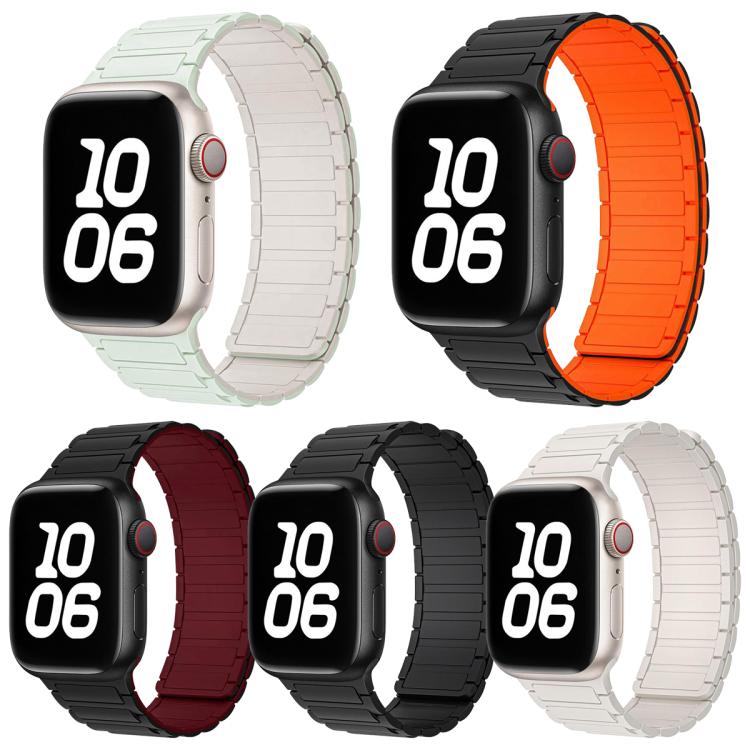 Confezione da 5 cinturini per orologio magnetici in silicone a forma di I xDfind, For Apple Watch 42 / 44 / 45 / 46 / 49mm, For Apple Watch 38 / 40 / 41 / S11 42mm