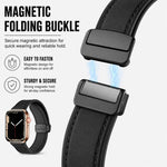 Confezione da 5 cinturini per orologio in silicone con fibbia magnetica e motivo Crazy Horse xDfind., For Apple Watch 42 / 44 / 45 / 46 / 49mm, For Apple Watch 38 / 40 / 41 / S11 42mm