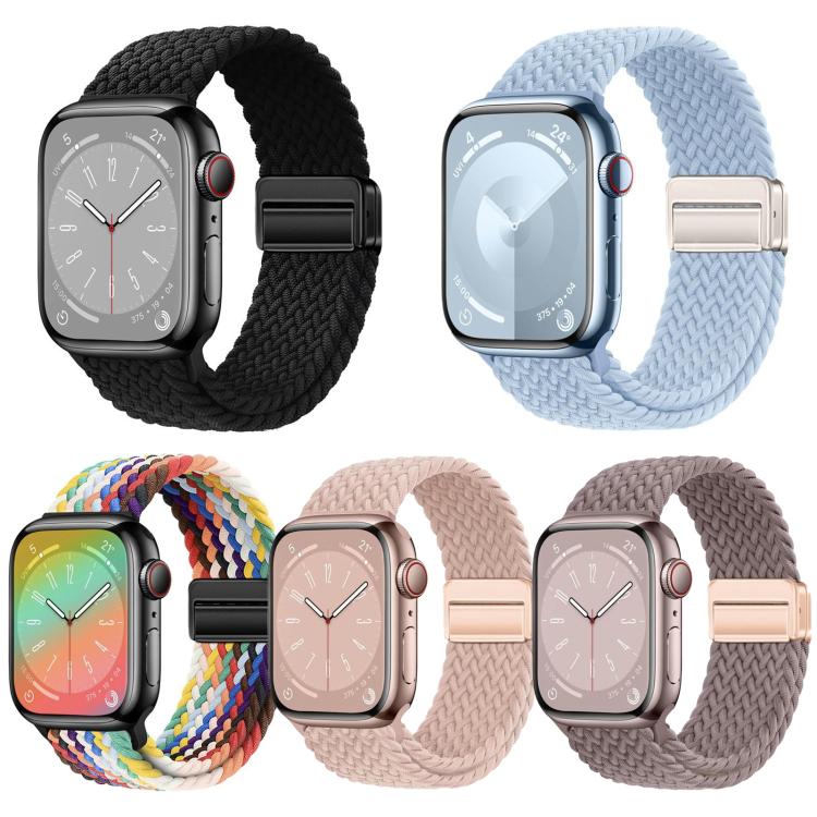 Confezione da 5 cinturini per orologio intrecciati con fibbia magnetica xDfind, For Apple Watch 42 / 44 / 45 / 46 / 49mm, For Apple Watch 38 / 40 / 41 / S11 42mm