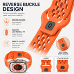 Confezione da 5 cinturini per orologio in silicone con fibbia inversa a rete xDfind, For Apple Watch 42 / 44 / 45 / 46 / 49mm, For Apple Watch 38 / 40 / 41 / S11 42mm