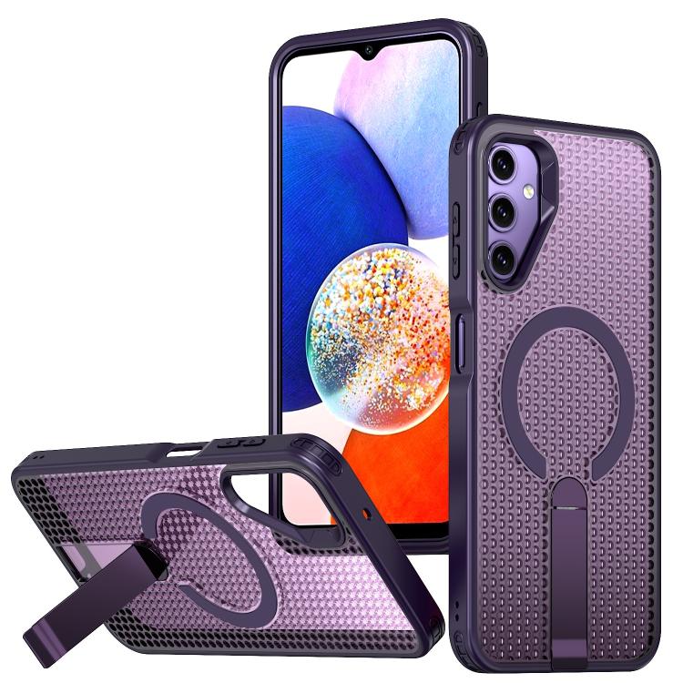 Custodia per telefono con supporto MagSafe e sistema di raffreddamento a nido d'ape., For Galaxy A57 5G, For Galaxy A37 5G, For Galaxy A14 4G / 5G