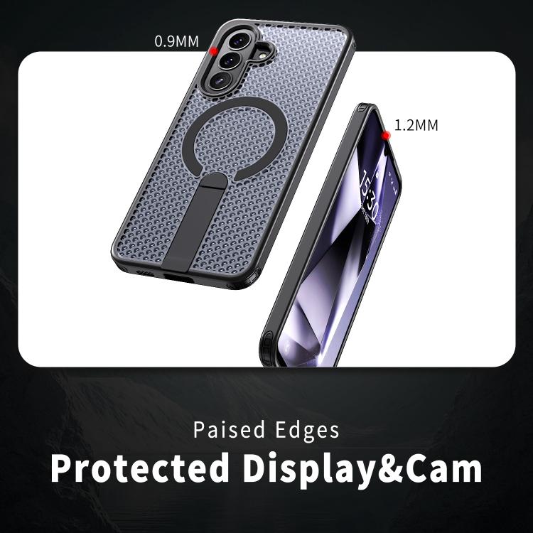 Custodia per telefono con supporto MagSafe e sistema di raffreddamento a nido d'ape., For Galaxy A57 5G, For Galaxy A37 5G, For Galaxy A14 4G / 5G