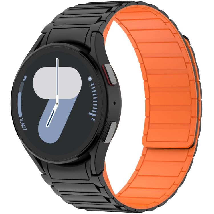 Cinturino per orologio magnetico in silicone con tre perline, For Galaxy Watch 7 / 6 / 5 / 4