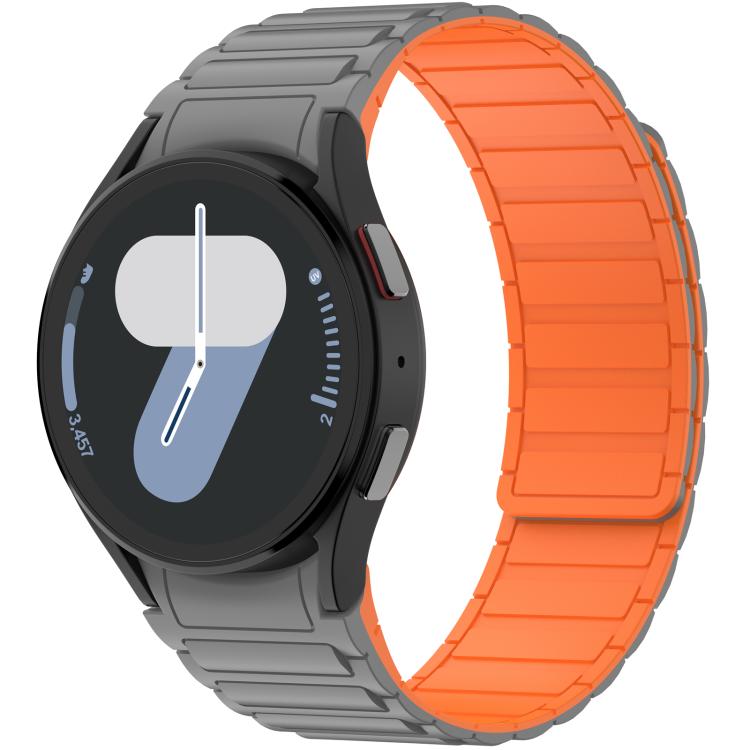 Cinturino per orologio magnetico in silicone con tre perline, For Galaxy Watch 7 / 6 / 5 / 4