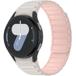 Cinturino per orologio magnetico in silicone con tre perline, For Galaxy Watch 7 / 6 / 5 / 4