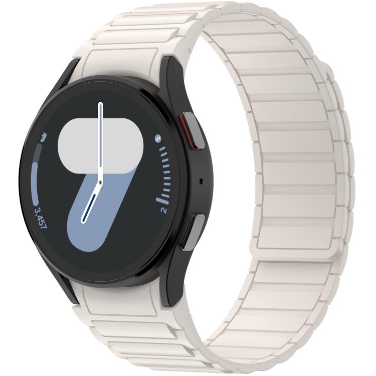 Cinturino per orologio magnetico in silicone con tre perline, For Galaxy Watch 7 / 6 / 5 / 4