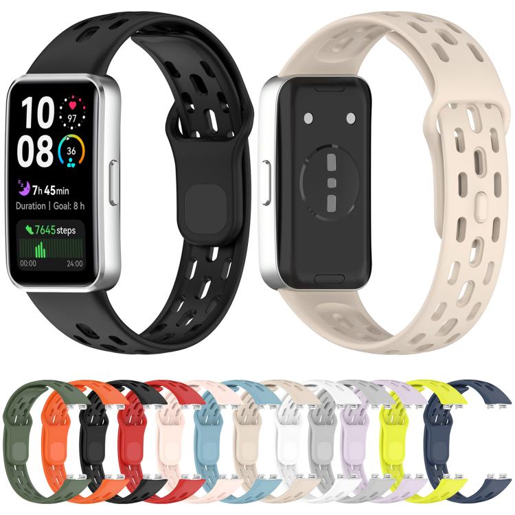 Cinturino per orologio in TPU traspirante con motivo a nido d'ape., For Huawei Band 10 / 9 / 8