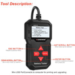 KONNWEI KW210 Test batteria per auto Rilevatore capacità resistenza batteria, KW210