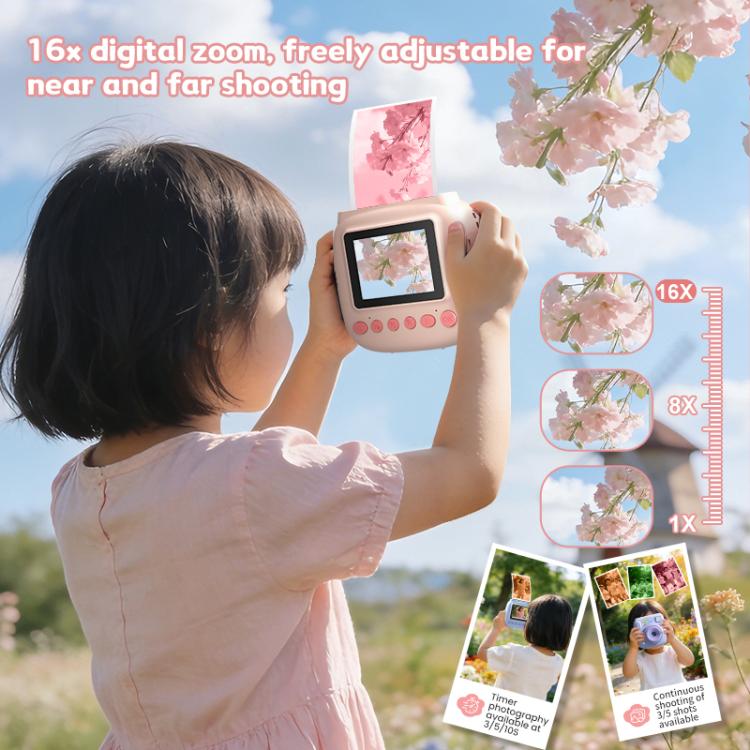 Fotocamera per bambini JJR/C C40 con schermo a colori IPS da 2,4 pollici e funzione di stampa.